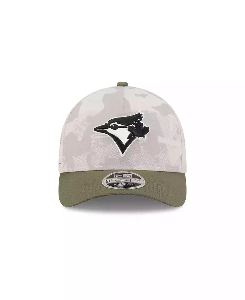 New Era Men's Light Beige/Olive Toronto Blue Jays 2025 Armed Forces Day 9FORTY M-Crown A-Frame Adjustable Hat 4