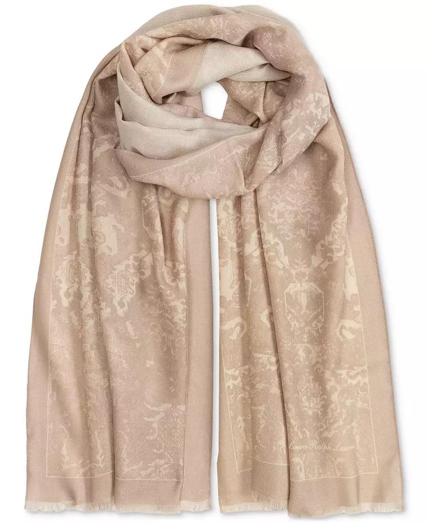 Ralph Lauren Medallion Embellished Wrap Scarf