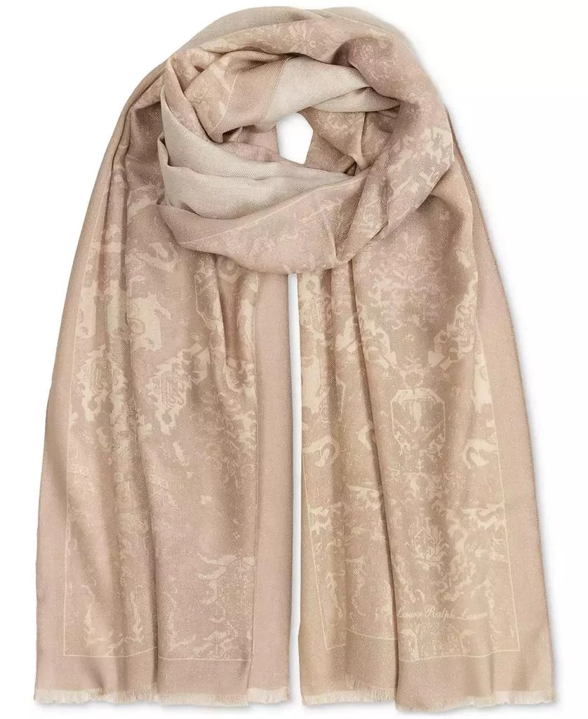 Ralph Lauren Medallion Embellished Wrap Scarf 1