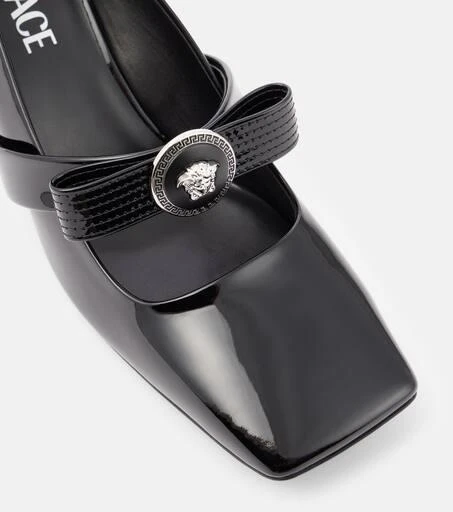 Versace Gianni Ribbon 55 leather pumps 6