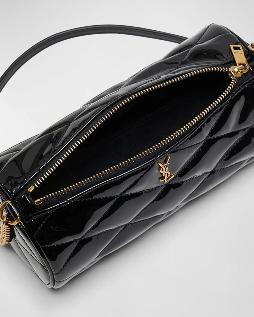 Yves Saint Laurent Sade Mini YSL Tube Shoulder Bag in Quilted Patent Leather 3