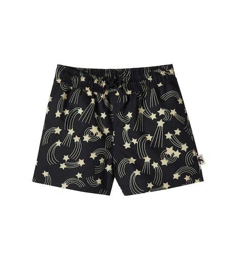 Mini Rodini Starfall printed swim trunks