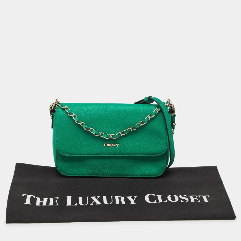 DKNY DKNY Green Leather Bryant Flap Crossbody Bag 9