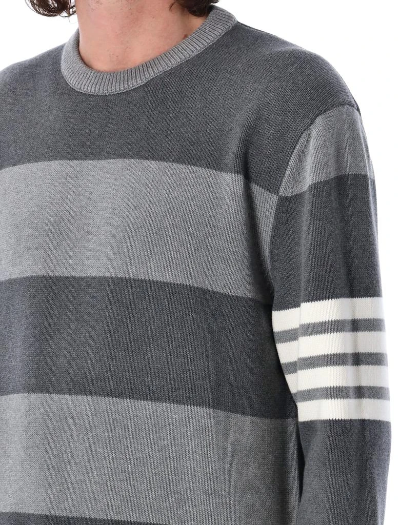 Thom Browne Rose Icon Intarsia Rugby Stripe Jersey S 3
