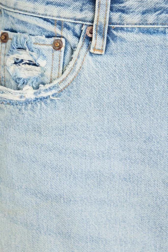 Re/Done Distressed denim maxi skirt 4