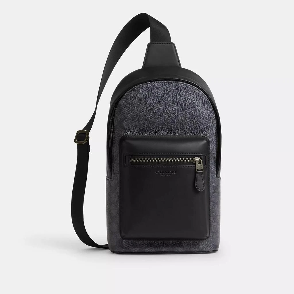 Coach West Pack In Signature Canvas 1