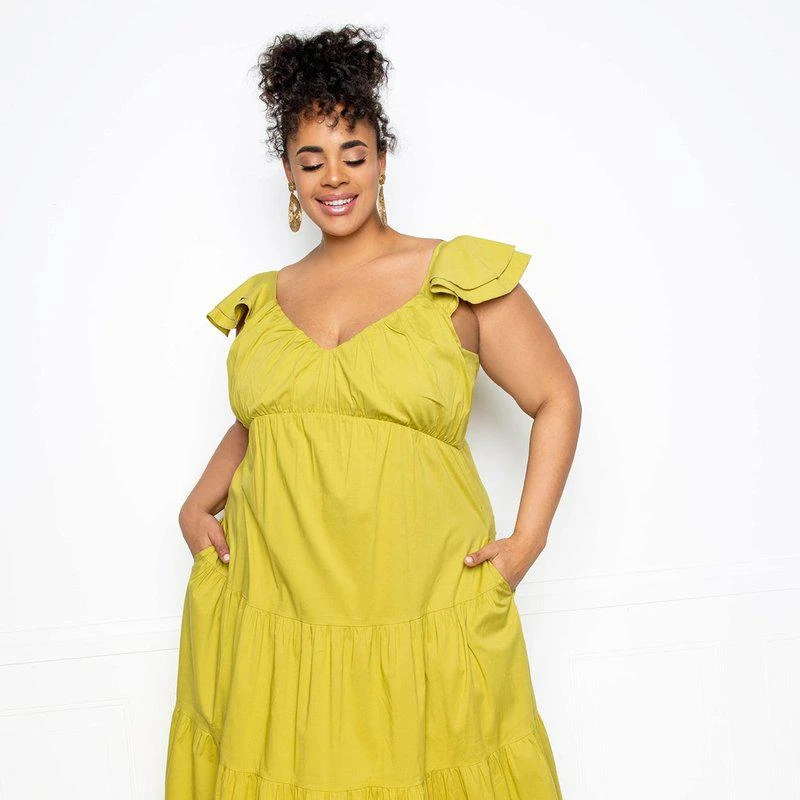 Buxom Couture Tiered Ruffle Sundress 1