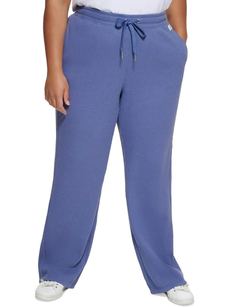 Calvin Klein Plus   Womens Thermal Activewear Sweatpants 1