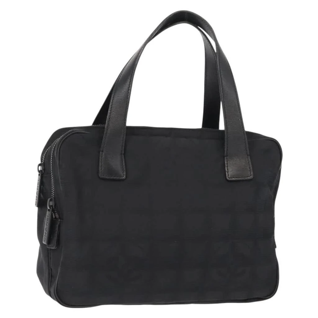 Chanel Travel Line Convertible Satchel Nylon Nylon Handbag (Pre-Owned)