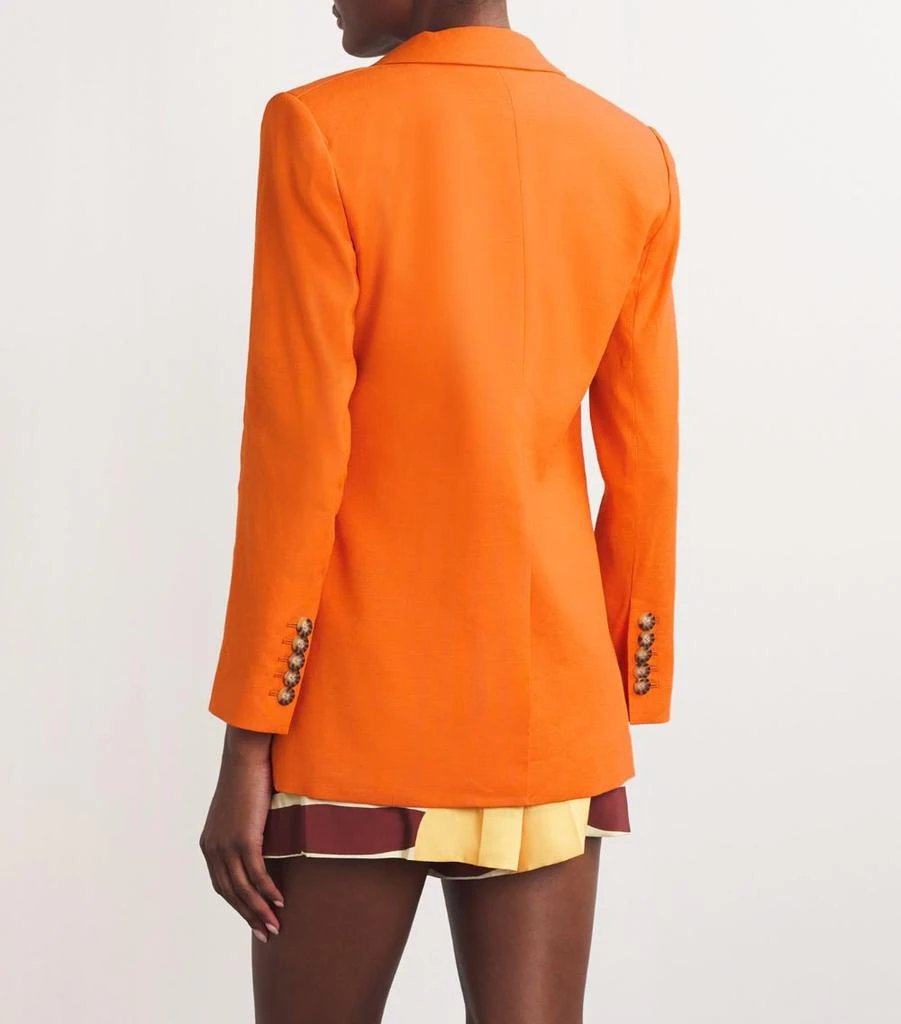 VERONICA BEARD Stretch-Linen Bexley Dickey Blazer 5
