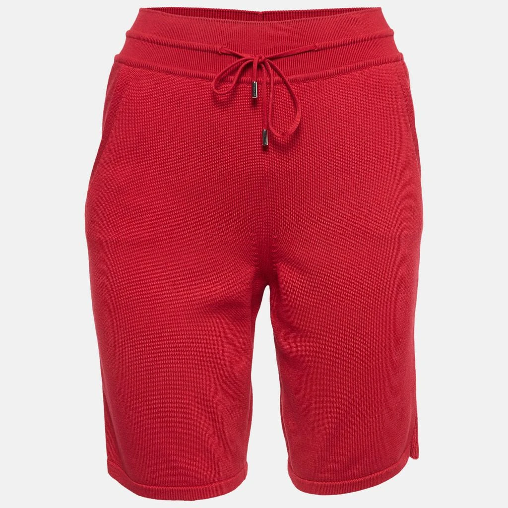 Loro Piana Loro Piana Red Rib Knit Bermuda Shorts S 1