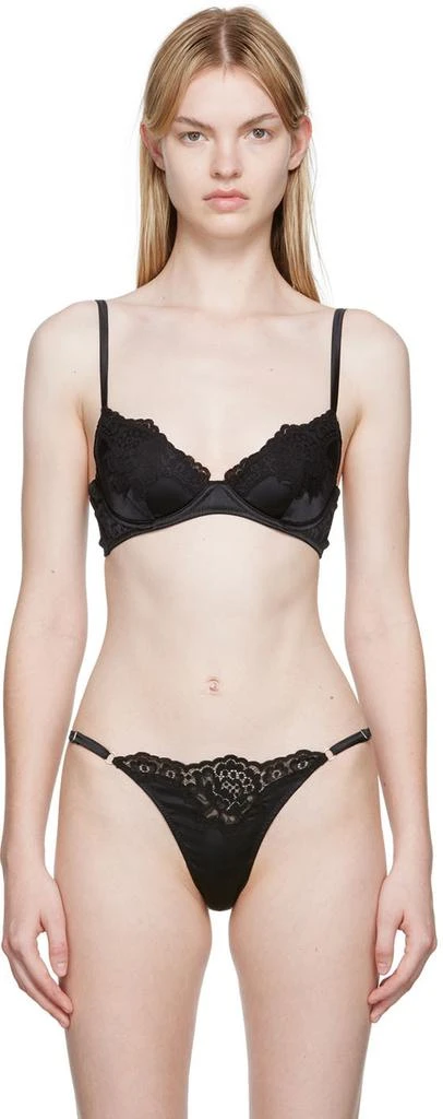 Fleur du Mal Black James Demi Bra 1