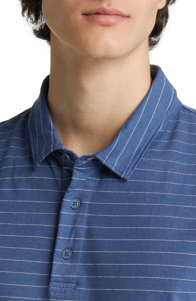 Vince Garment Dyed Fleck Stripe Polo 4