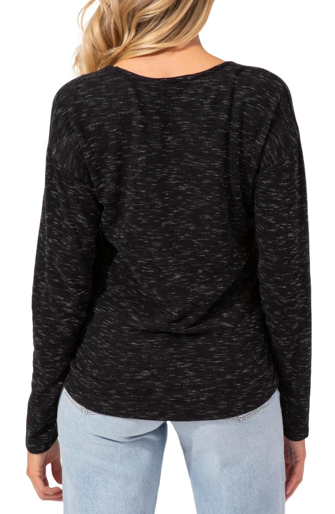 Threads for Thought Johanna Long Sleeve V-Neck Overlap Shirt