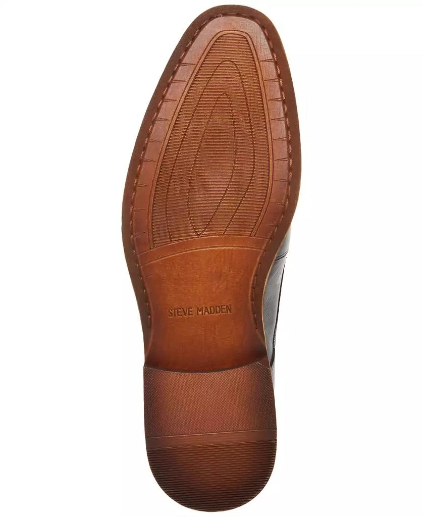 Steve Madden Men's Zane Tonal & Textured Leather Mid Oxford Dress Shoe 4