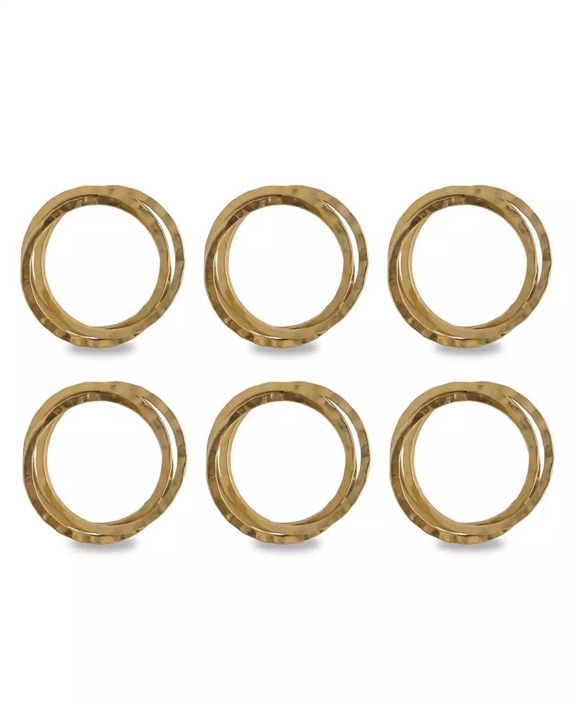 Design Imports Intertwined Napkin Ring Set of 6