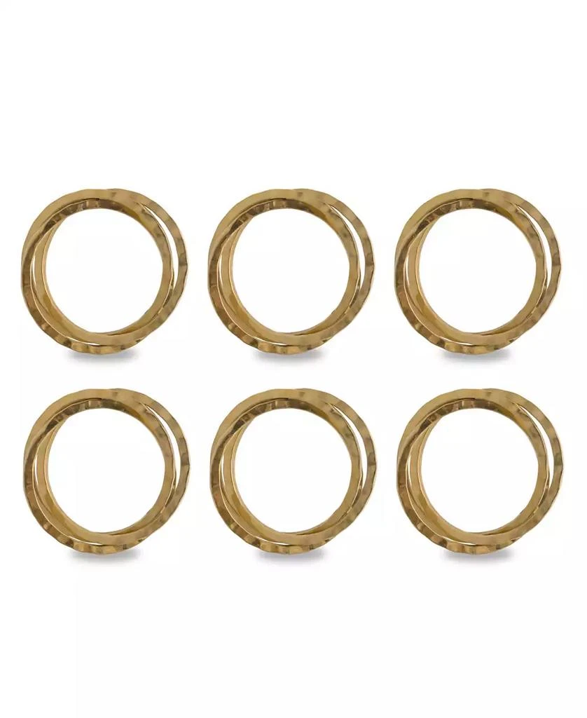 Design Imports Intertwined Napkin Ring Set of 6 1