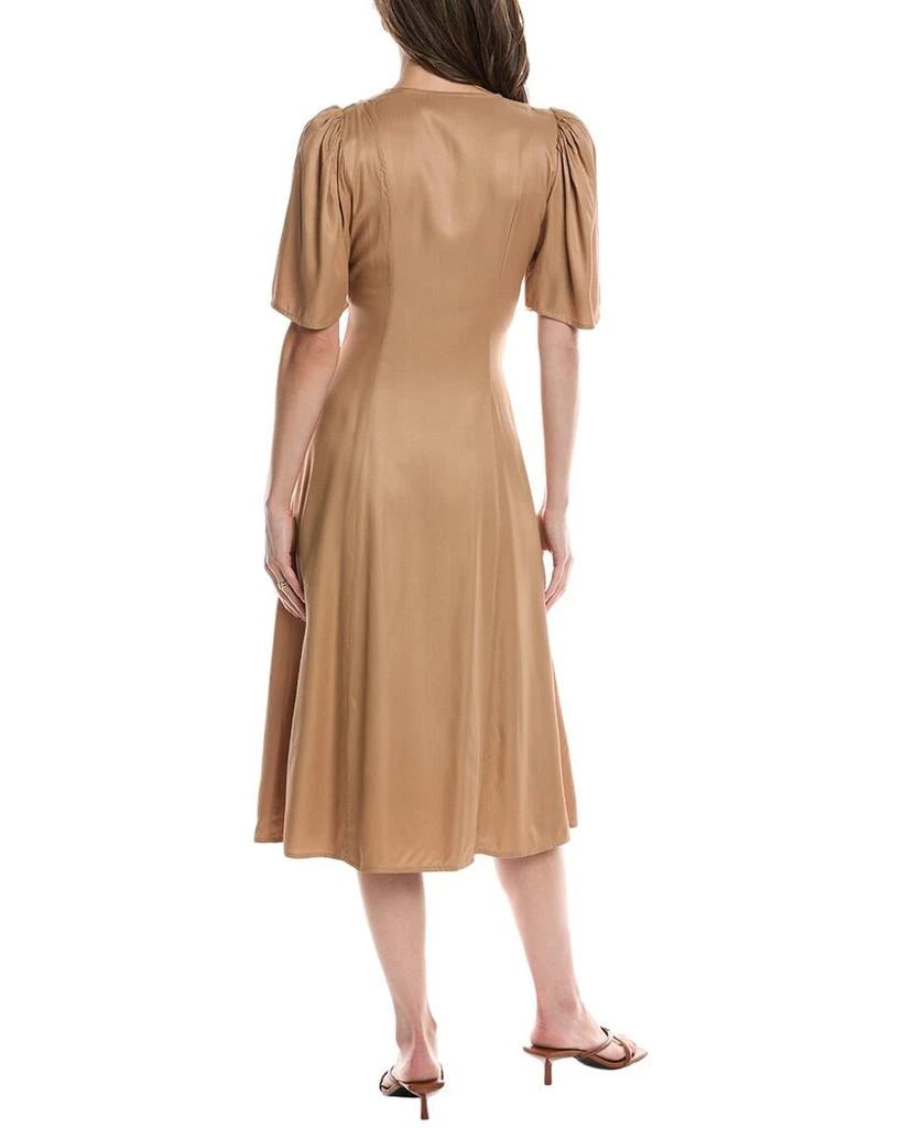 Ganni Twill Wrap Midi Dress 2