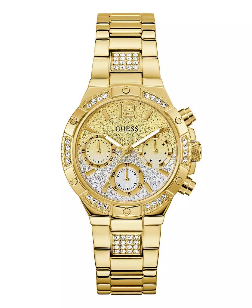 GUESS Women
s Gold Tone Multi-function Watch, 38mm