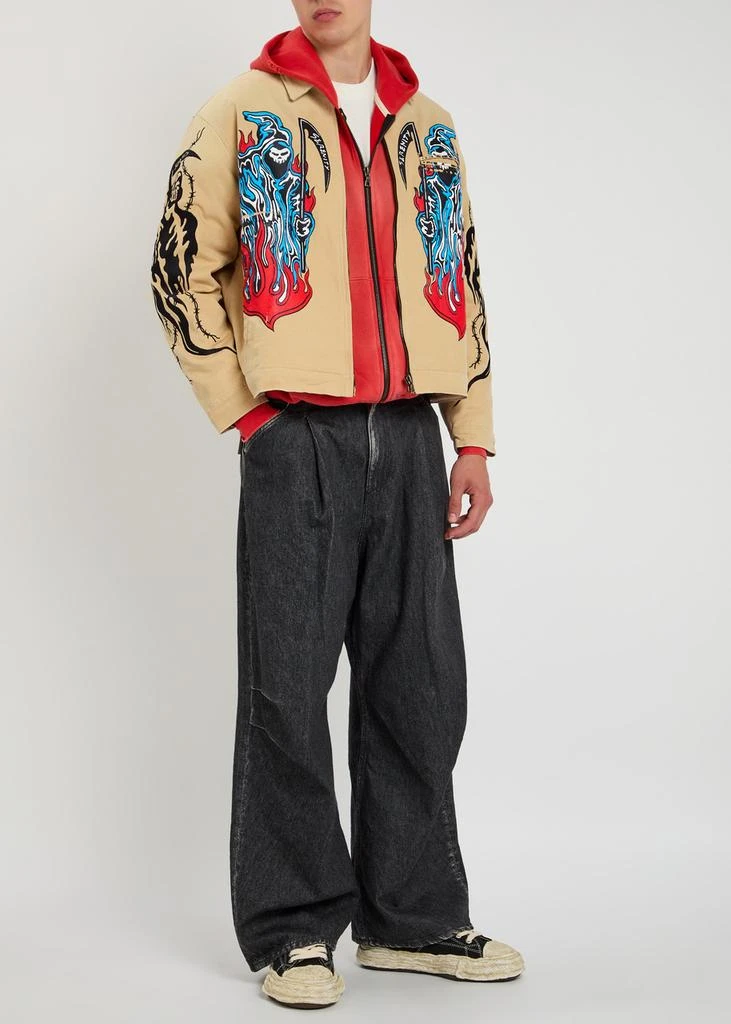 Warren Lotas Garage Printed Work canvas jacket 4