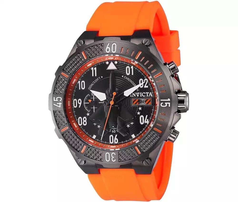 Invicta Men's 39896 Aviator Quartz Multifunction Black Dial Watch