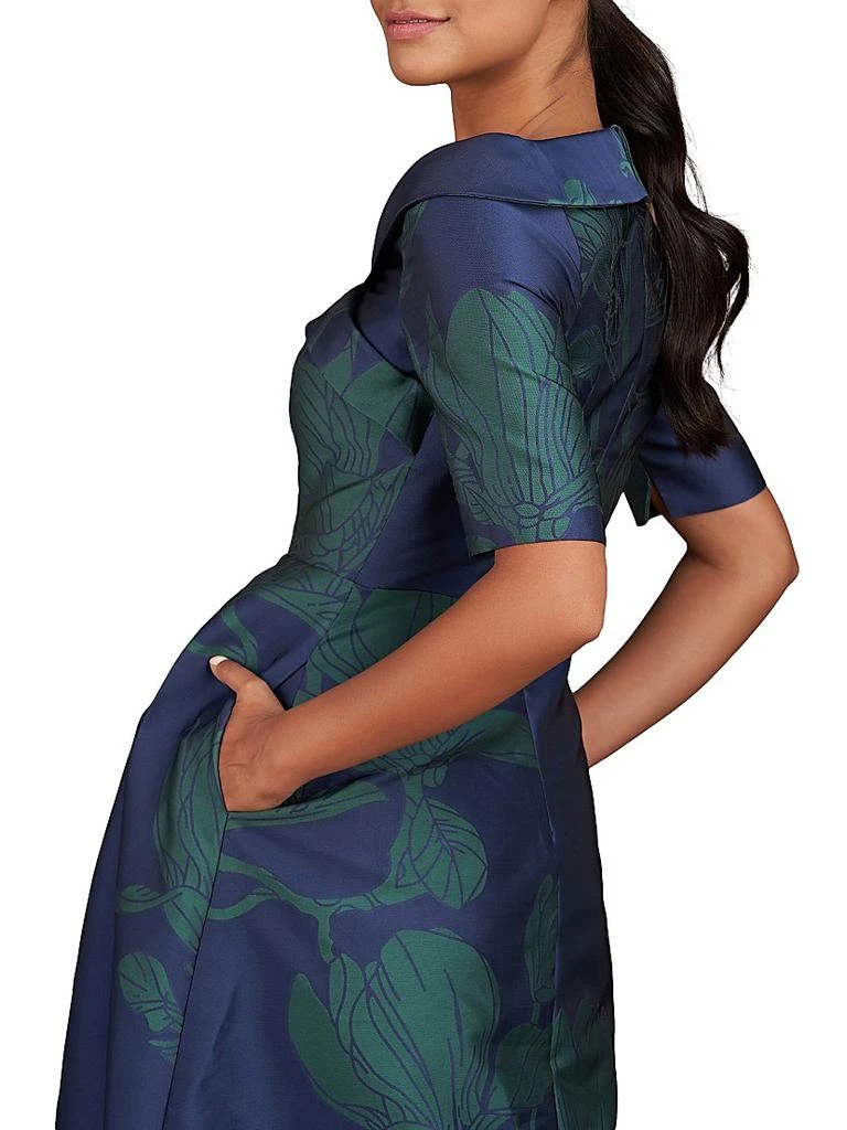 Kay Unger Coco Floral Jacquard Gown 7