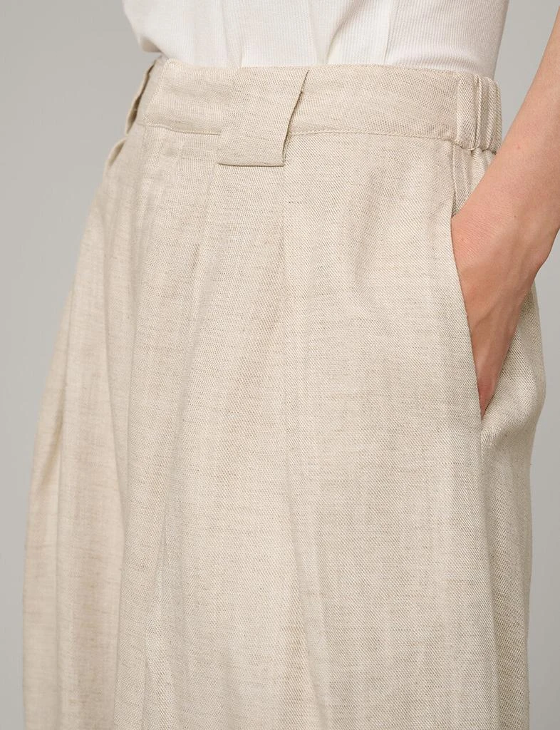 Pixie Market Oat Linen Wide Leg Pants 3