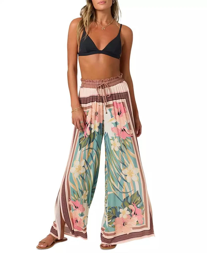 O'Neill Women's Tropics Drawstring Wide-Leg Pants 4