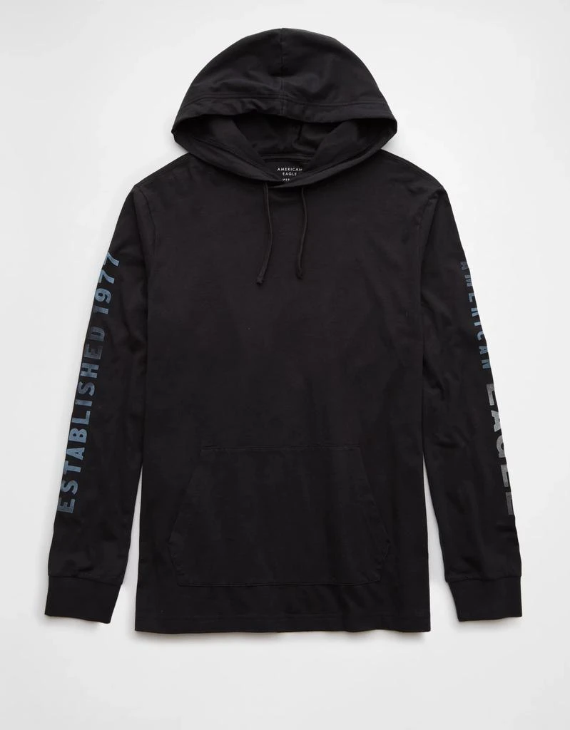AE AE Long-Sleeve Logo Graphic Hoodie T-Shirt 3