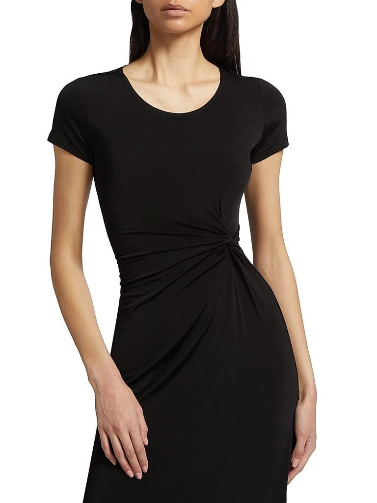 Melissa Gathered Knit Midi-Dress  On Sale Now with Up to 51% Off |  Discover Exclusive Deals & Savings at BeyondStyle  Authentic Tahari  solid|scoopneck|dresses|a-line|Women's|modern|x-small|women's|women's  apparel|midi-length|short sleeve with Limited ...
