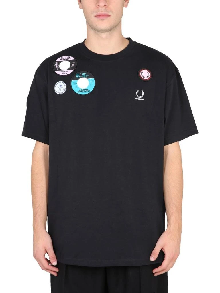 RAF SIMONS Fred Perry X Raf Simons Oversized Patch Tee 1