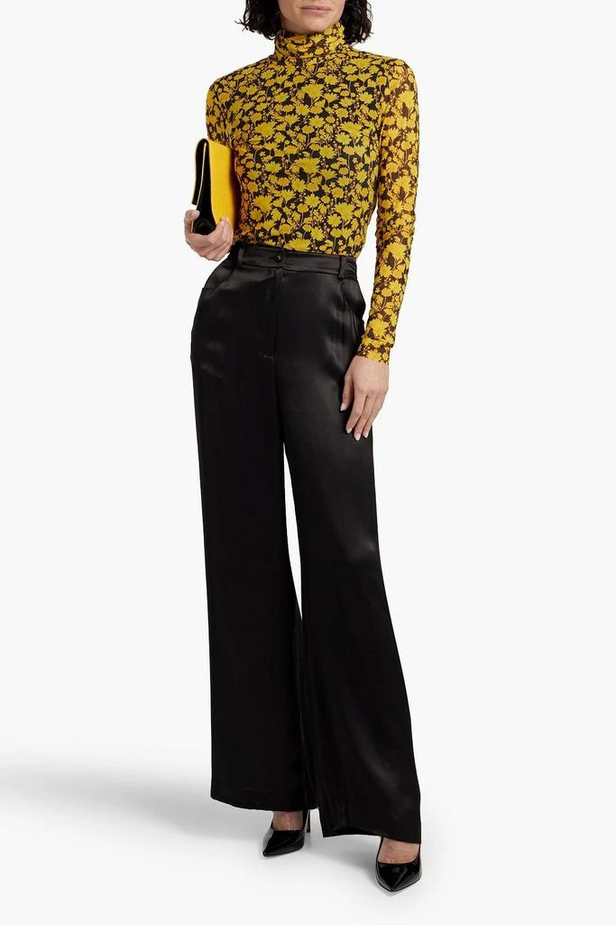 Diane von Furstenberg Adelaide satin wide-leg pants 2