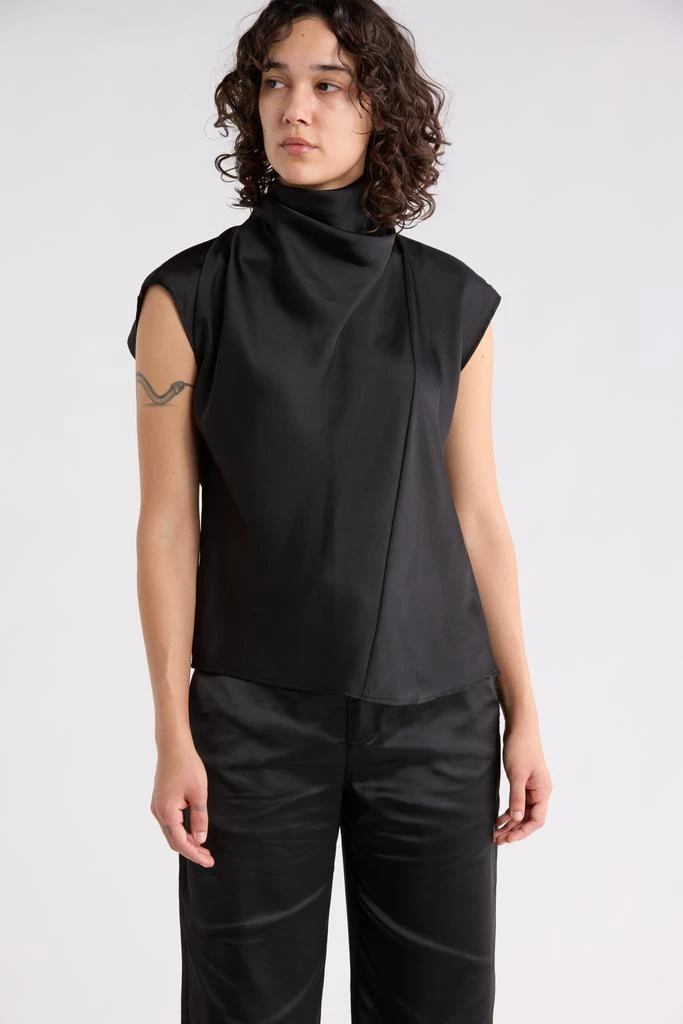 Sanctuary Scarf Satin Top