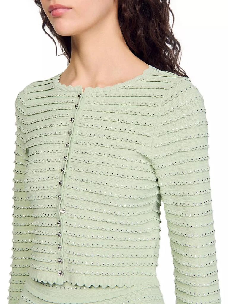 Sandro Rhinestone Cardigan 4