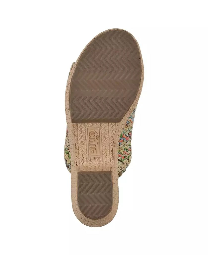 White Mountain Women's Biando Wedge Slip-On Sandals 5