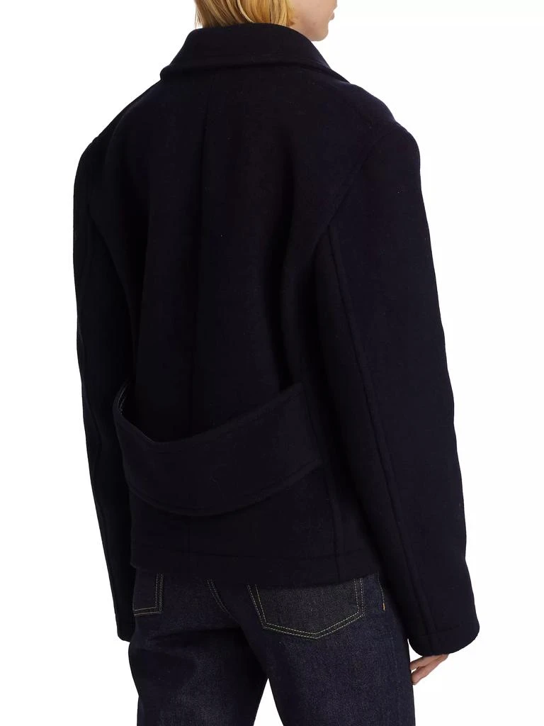 Totême Cropped Wool-Blend Peacoat 5