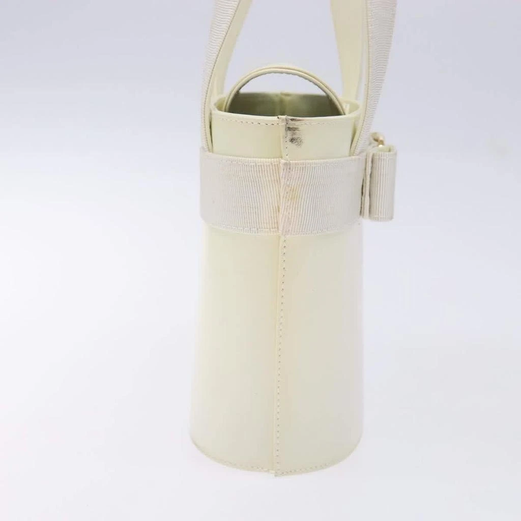 Salvatore Ferragamo Vara Bow Top Handle Bucket Bag Patent Leather Patent_Leather Handbag (Pre-Owned) 4
