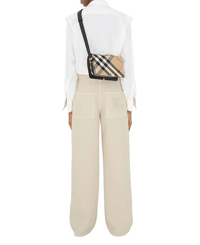 Burberry Snip Check Jacquard Shoulder Bag 5