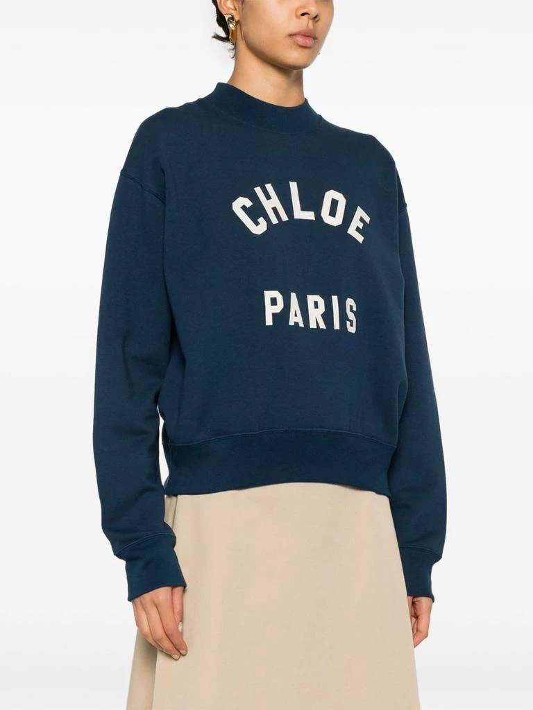 Chloé CHLOÈ - Logo Cotton Sweatshirt 1