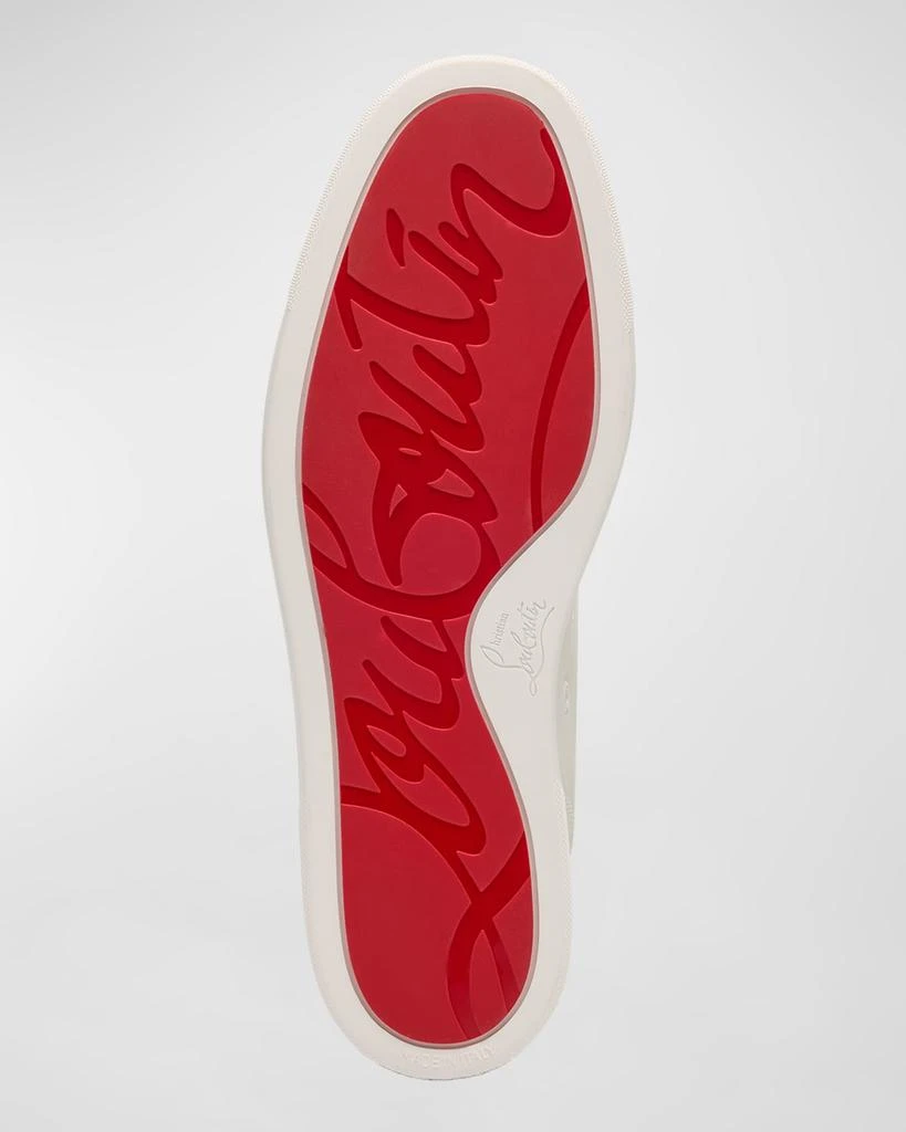 Christian Louboutin Men's Louis Junior Leather Low-Top Sneakers 7