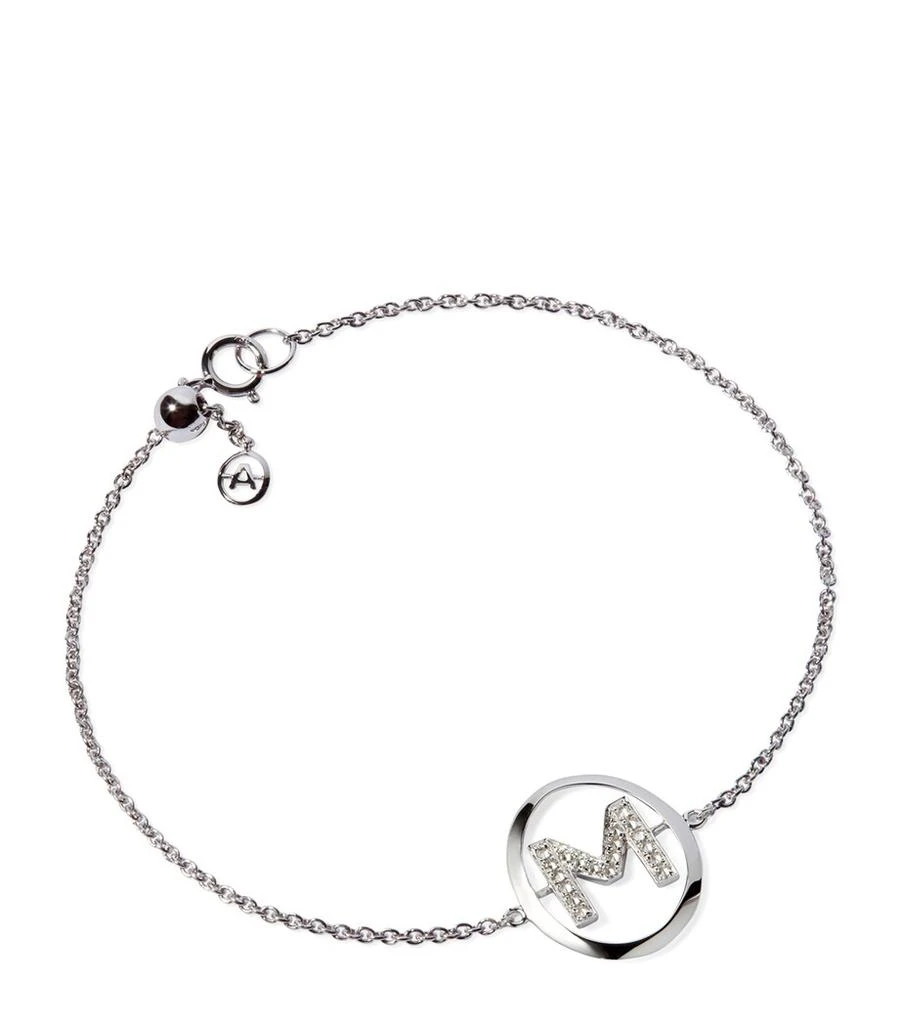 Annoushka White Gold and Diamond M Bracelet 1