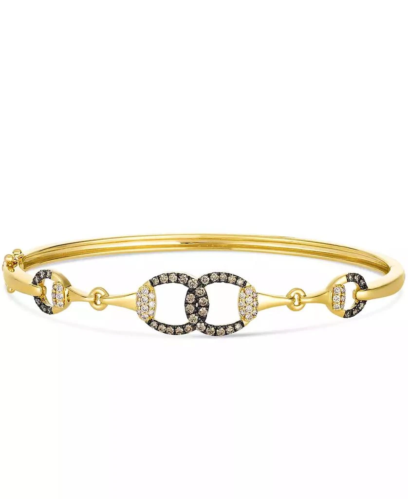 Le Vian Chocolate Diamond (0.41 ct. t.w.) and Nude Diamond (0.21 ct. t.w.) Bangle in 14k Honey Gold 1