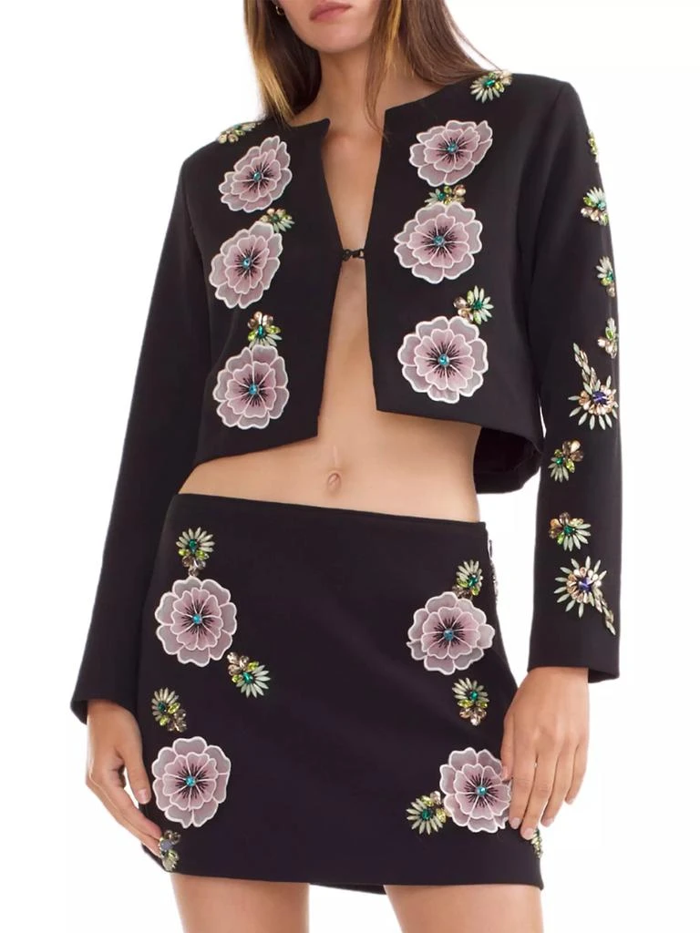 Cynthia Rowley Embellished Crop Jacket 1