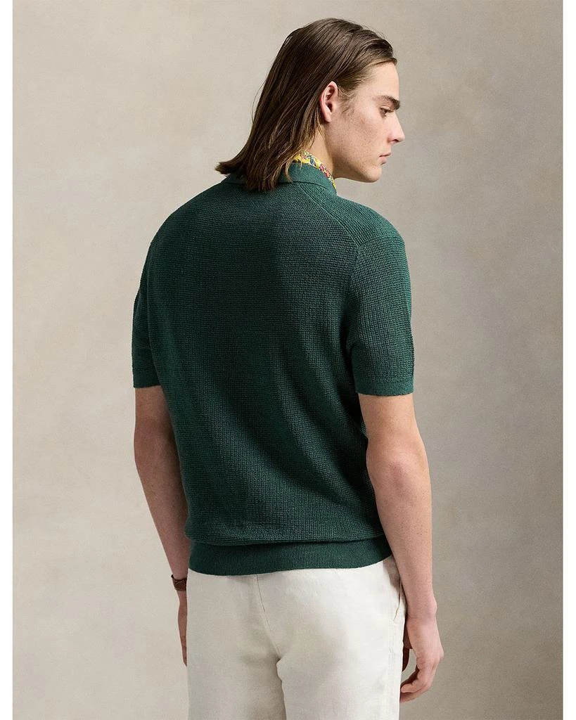 Ralph Lauren Mesh Knit Linen Short Sleeve Sweater 3