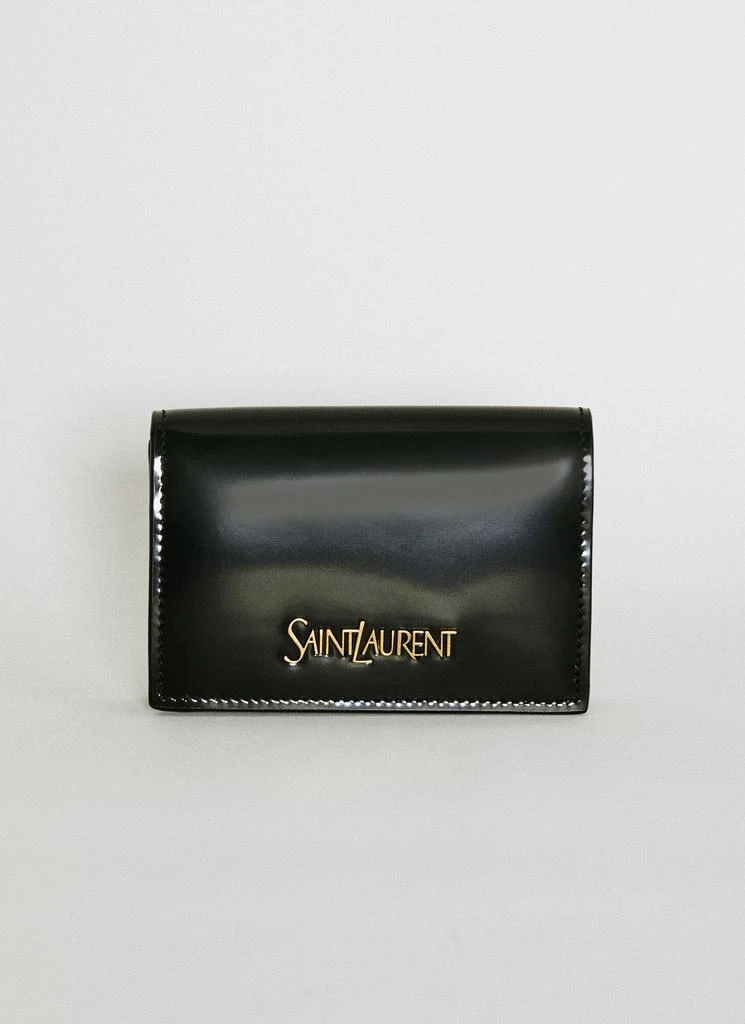 Yves Saint Laurent Brushed Leather Business Card Case 1