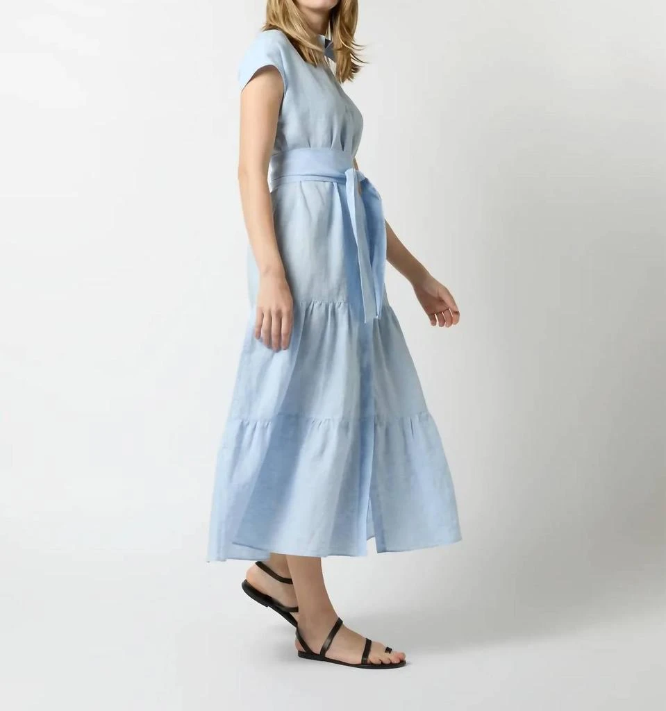 Sophia Dress In Sky Sahara Linen  On Sale Now with Up to 44% Off |  Discover Exclusive Deals & Savings at BeyondStyle  Authentic ANN MASHBURN  women|clothing|dresses with Limited-Time Discounts, Free