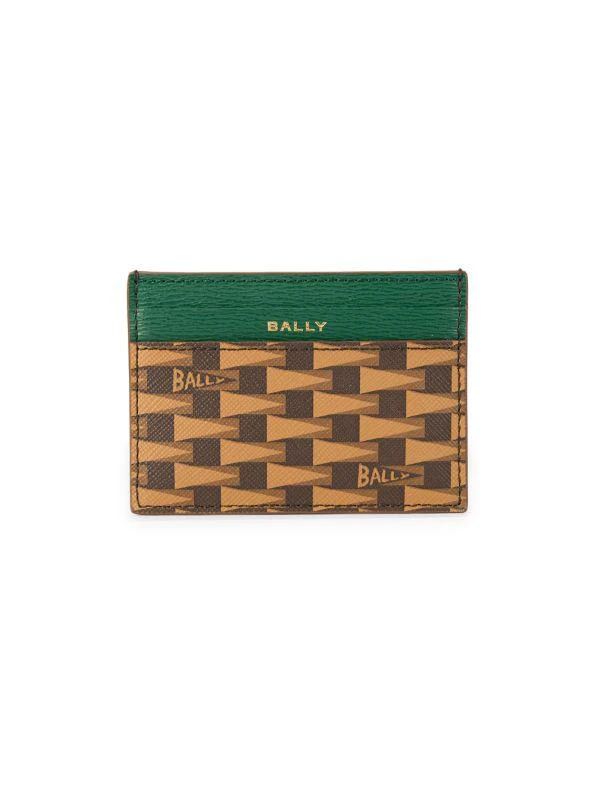 Bally Pennant Print Leather Card Case 1