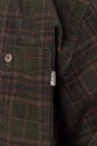 Barney Cools Barney Cools Cabin 2.0 Recycled Cotton Corduroy Plaid Shirt