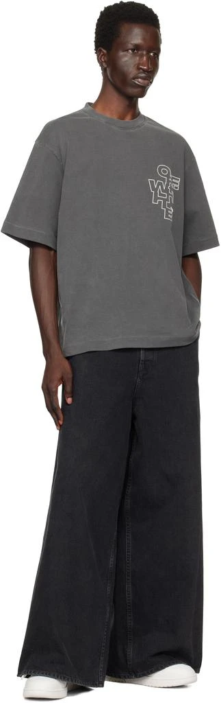 Off-White Black Outline Arrow Skate T-shirt 4