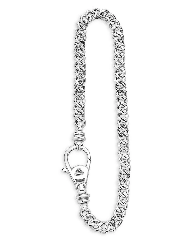 LAGOS Men
s Sterling Silver Anthem Curb Link Chain Necklace/Key Chain - Exclusive 2